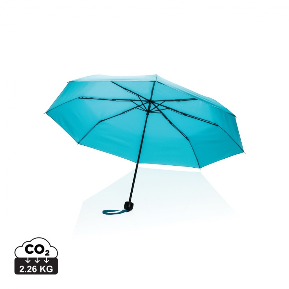 Logo trade promotional gifts image of: 20.5" Impact AWARE™ RPET 190T mini umbrella