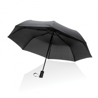 Logo trade business gift photo of: 21" Impact AWARE™ RPET 190T mini auto open umbrella