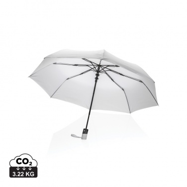 Logo trade promotional gifts picture of: 21" Impact AWARE™ RPET 190T mini auto open umbrella