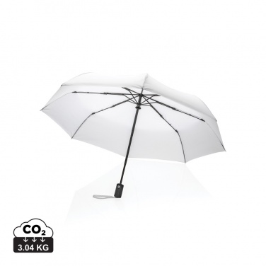 Logo trade advertising product photo of: 21" Impact AWARE™ RPET 190T auto open/close umbrella