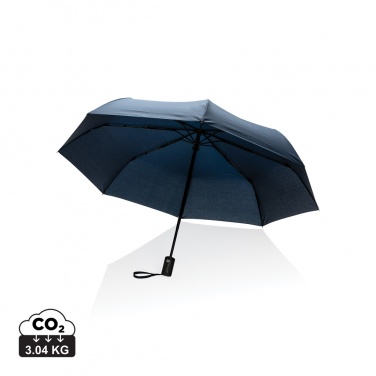 Logo trade advertising products image of: 21" Impact AWARE™ RPET 190T auto open/close umbrella