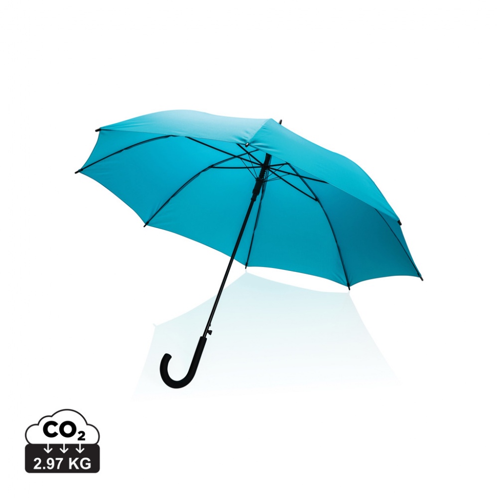 Logo trade promotional gifts image of: 23" Impact AWARE™ RPET 190T standard auto open umbrella