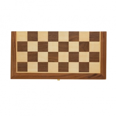 Logotrade promotional item image of: Luxury wooden foldable chess set