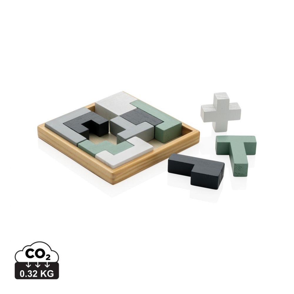 Logo trade promotional giveaway photo of: Cree wooden puzzle