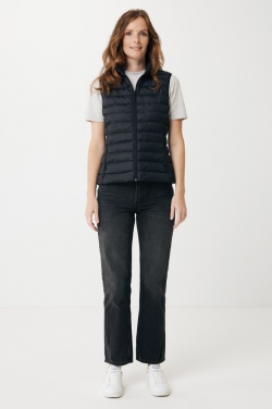 Logo trade promotional giveaway photo of: Iqoniq Meru women recycled polyester bodywarmer