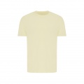 Iqoniq Brett recycled cotton t-shirt, cream yellow