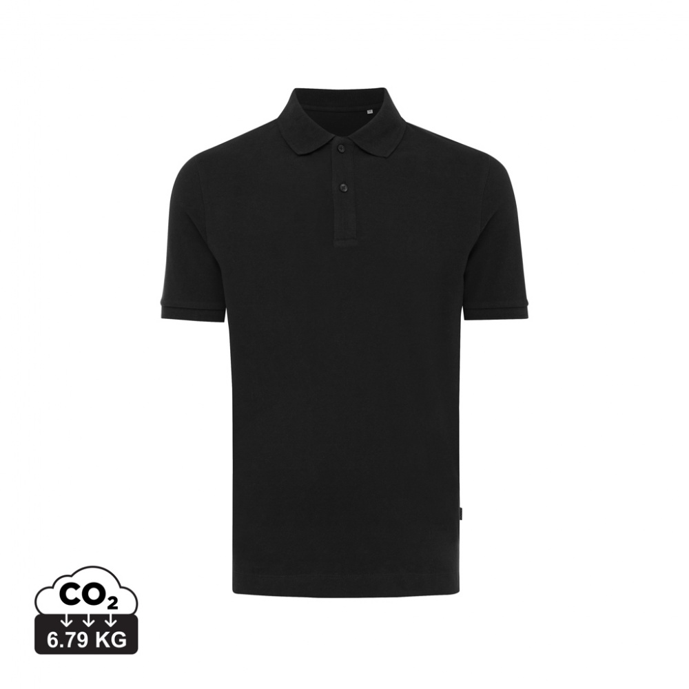 Logo trade corporate gifts image of: Iqoniq Yosemite recycled cotton pique polo