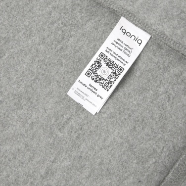 Logo trade corporate gifts picture of: Iqoniq Torres recycled cotton hoodie undyed