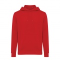 Iqoniq Rila lightweight recycled cotton hoodie, red