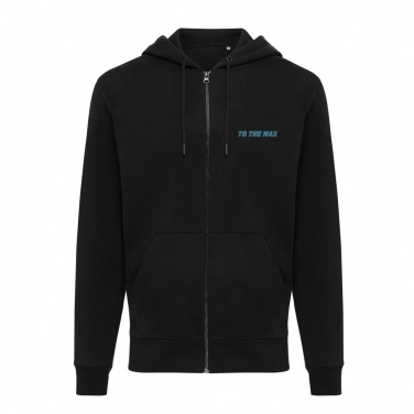 Logo trade promotional gift photo of: Iqoniq Abisko recycled cotton zip through hoodie