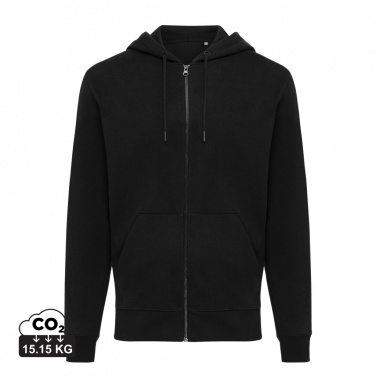 Logo trade corporate gifts image of: Iqoniq Abisko recycled cotton zip through hoodie