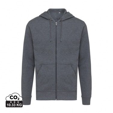 Logo trade promotional items image of: Iqoniq Abisko recycled cotton zip through hoodie