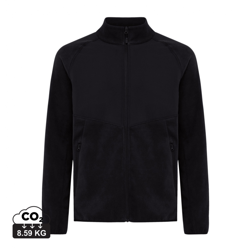 Logo trade promotional gift photo of: Iqoniq Talung recycled polyester microfleece zip through