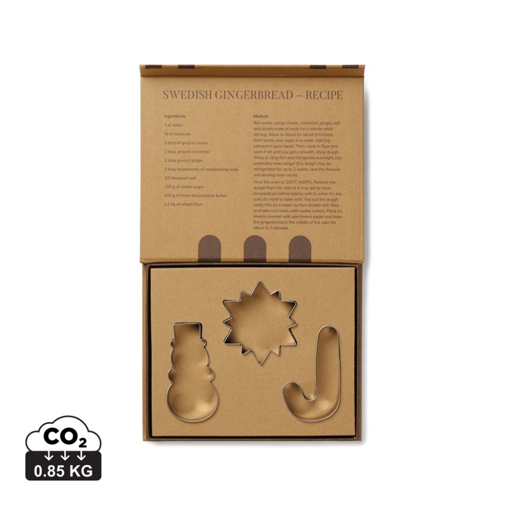 Logo trade promotional products image of: VINGA Classic cookie cutter 3-piece set