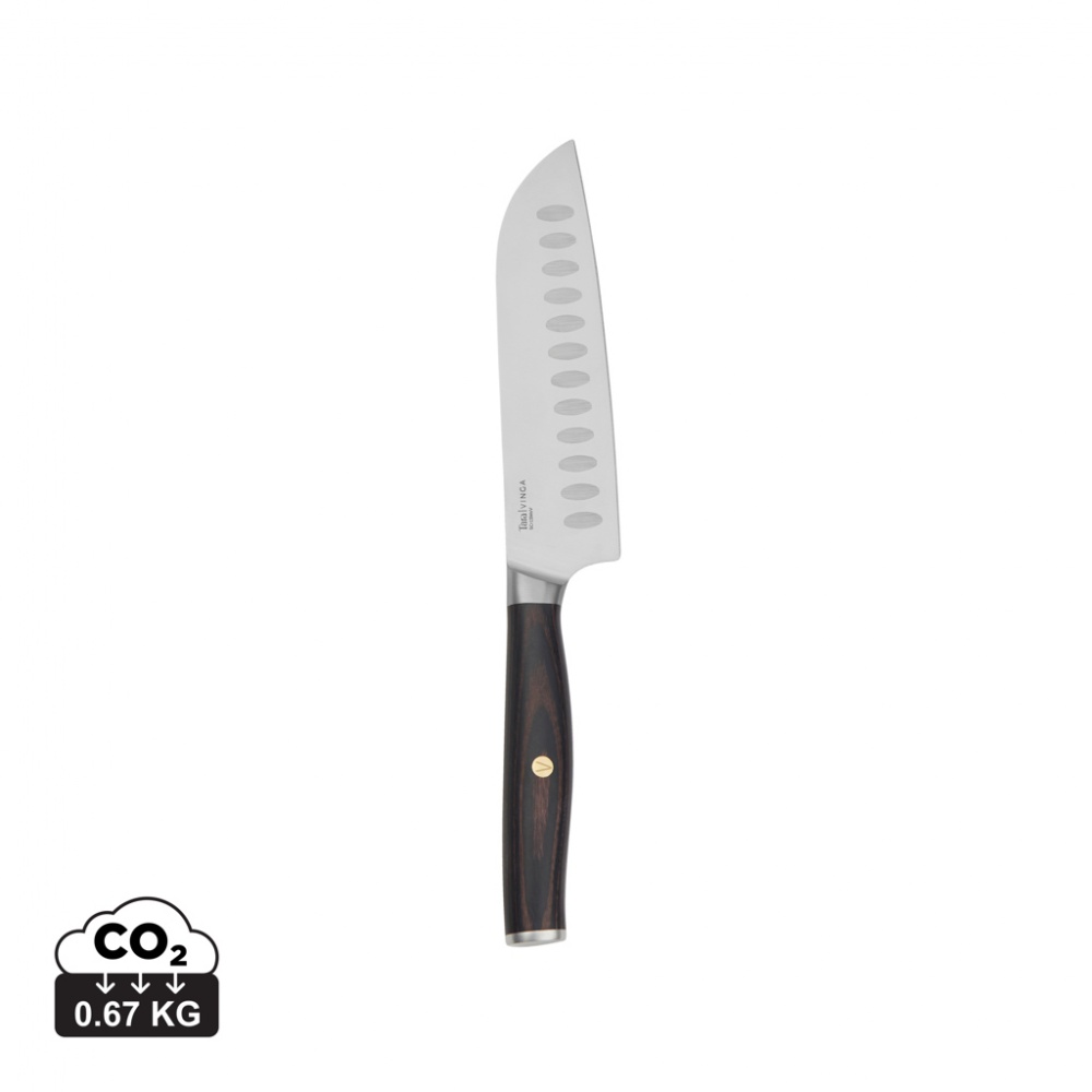 Logo trade corporate gifts picture of: VINGA Tara RCS recycled steel santoku knife