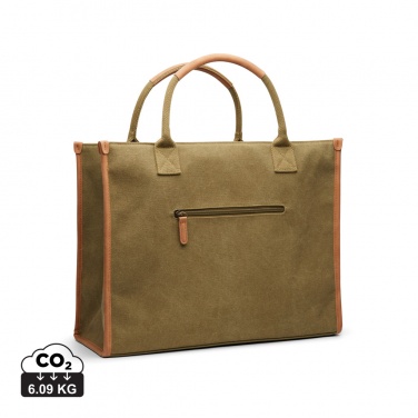 Logotrade corporate gift image of: VINGA Bosler RCS recycled canvas office tote