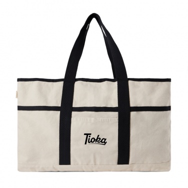 Logo trade advertising products image of: VINGA Volonne AWARE™ recycled canvas beach bag