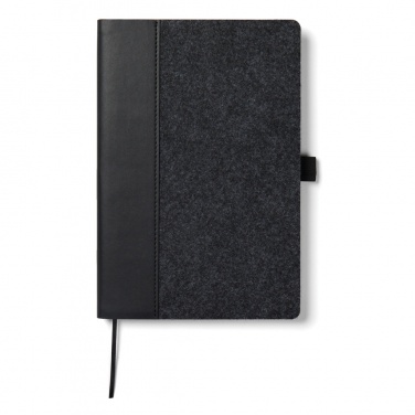 Logotrade promotional merchandise picture of: VINGA Albon GRS recycled felt notebook