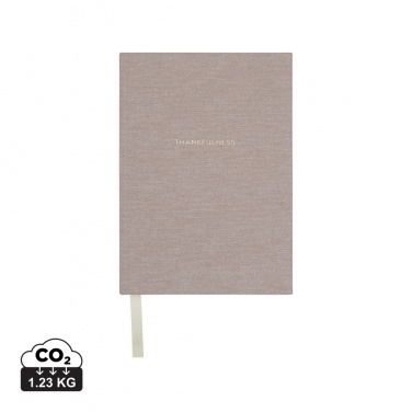 Logo trade promotional merchandise photo of: VINGA Thankfulness GRS recycled paper journal