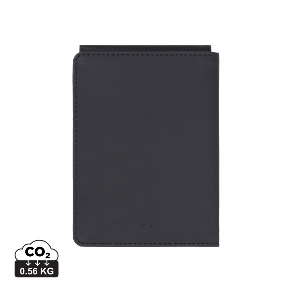 Logo trade promotional merchandise image of: VINGA Baltimore RCS recycled polyester RFID passport cover