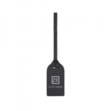 Logo trade corporate gift photo of: VINGA Baltimore RCS recycled polyester luggage tag
