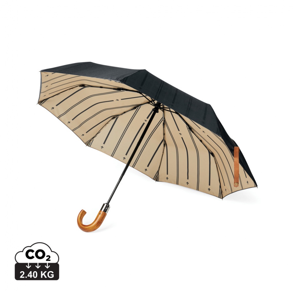 Logo trade promotional items picture of: VINGA Bosler AWARE™ recycled pet 21" foldable umbrella