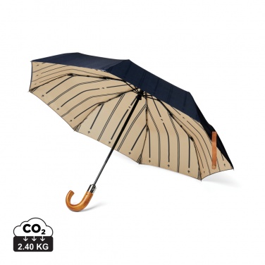 Logo trade corporate gifts picture of: VINGA Bosler AWARE™ recycled pet 21" foldable umbrella