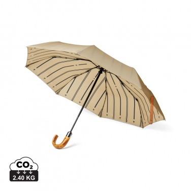 Logotrade promotional item image of: VINGA Bosler AWARE™ recycled pet 21" foldable umbrella