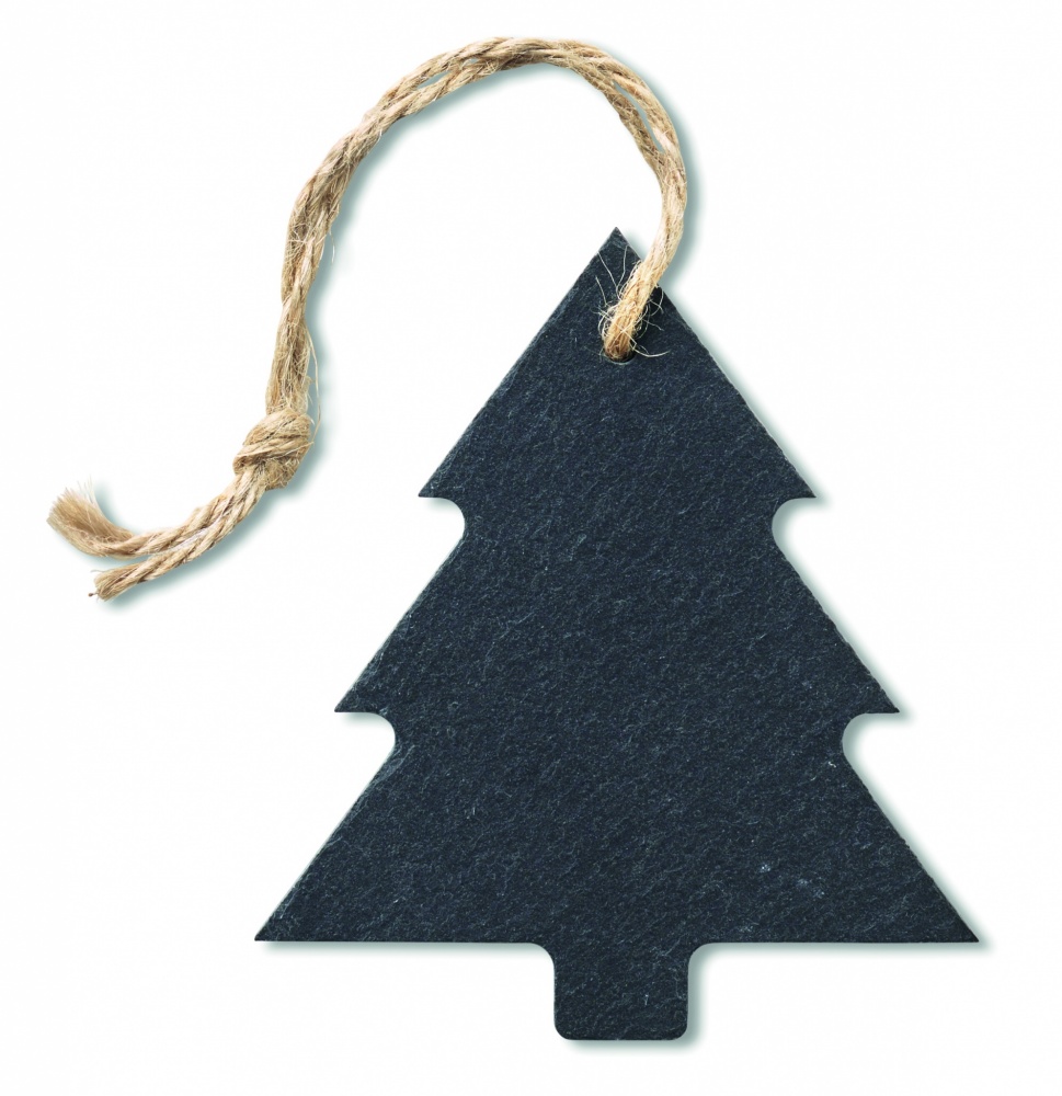 Logo trade promotional giveaways picture of: Slate xmas hanger tree