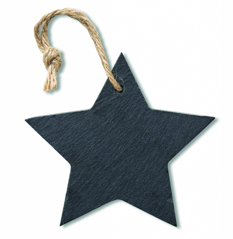 Logo trade business gift photo of: Slate xmas hanger star