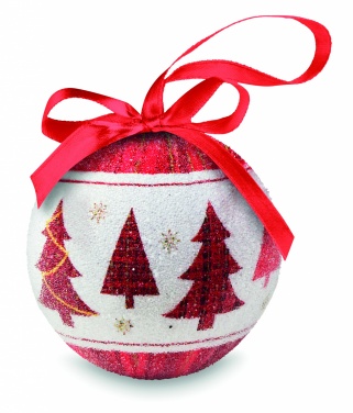 Logo trade promotional merchandise picture of: Christmas bauble in gift box