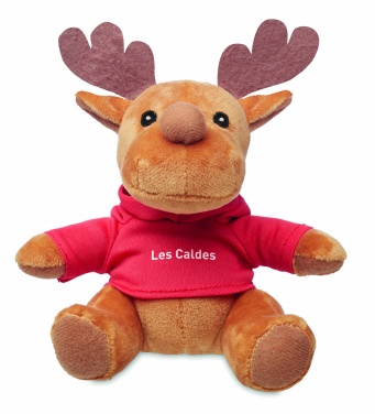 Logotrade promotional gift picture of: Plush reindeer with hoodie