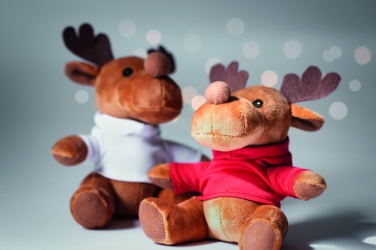 Logo trade promotional items image of: Plush reindeer with hoodie