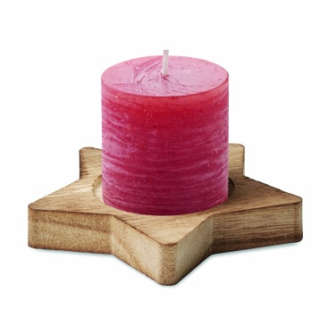 Logotrade promotional giveaways photo of: Candle on star wooden base