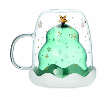 Logo trade promotional giveaways image of: Double wall borosilicate mug