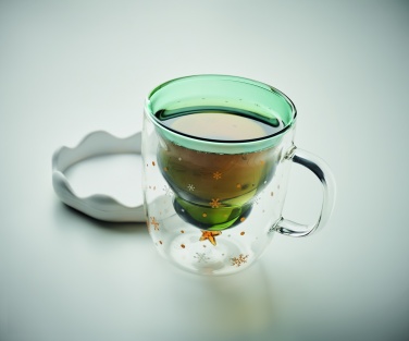 Logo trade promotional giveaway photo of: Double wall borosilicate mug