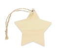 Christmas ornament star, Wood