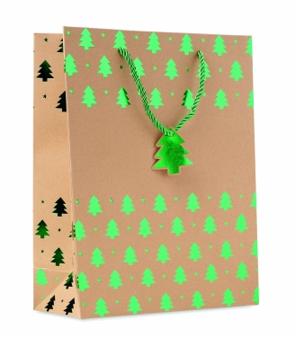 Logo trade promotional gift photo of: Gift paper bag with pattern