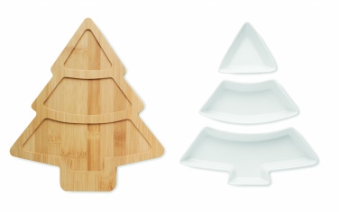 Logo trade promotional giveaways image of: Christmas tree serving tray