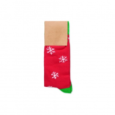 Logo trade corporate gifts image of: Pair of Christmas socks M