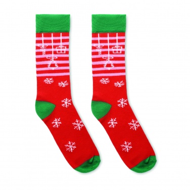 Logo trade advertising products image of: Pair of Christmas socks M