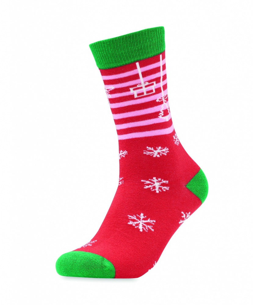 Logo trade corporate gifts image of: Pair of Christmas socks L