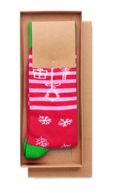 Logo trade advertising products image of: Pair of Christmas socks L