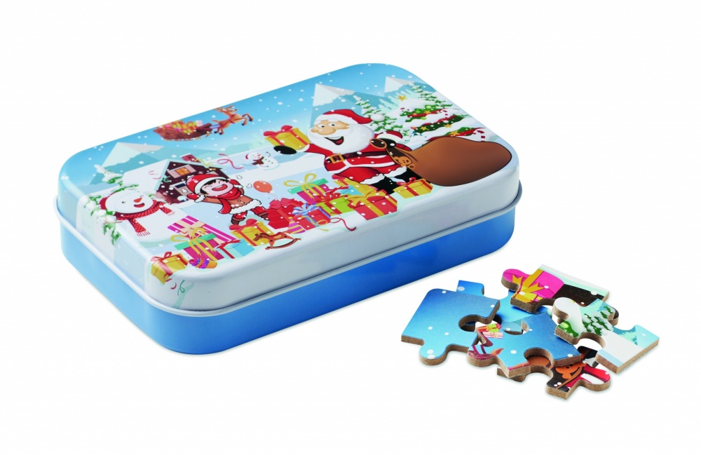 Logo trade promotional products image of: Wooden Christmas puzzle