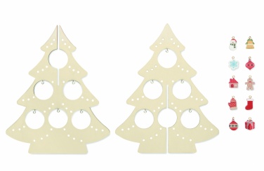 Logotrade promotional giveaway picture of: Wooden Xmas tree decoration