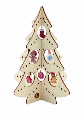 Logotrade promotional merchandise image of: Wooden Xmas tree decoration