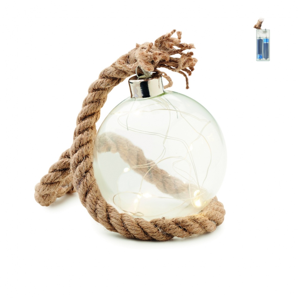 Logotrade business gift image of: Glass bauble LED light