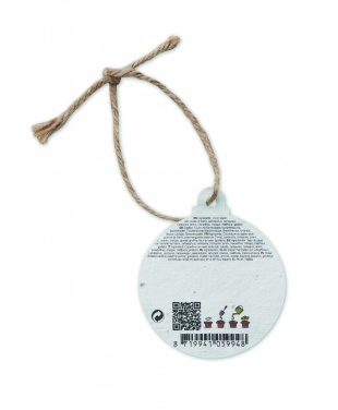 Logotrade promotional item image of: Seed paper Xmas ornament