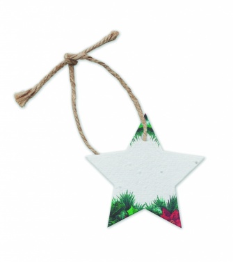 Logo trade promotional gifts picture of: Seed paper Xmas ornament