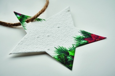 Logo trade promotional product photo of: Seed paper Xmas ornament